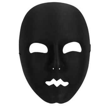 Maske Pantomime schwarz