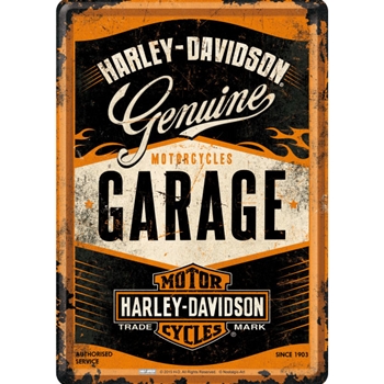 Harley-Davidson Garage Blechkarte