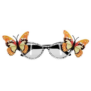 Partybrille Schmetterling