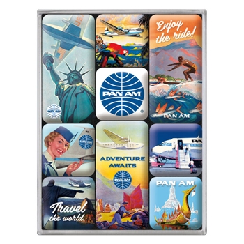 Pan Am - Travel TheWorld Posters Magnetset