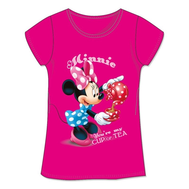 Minnie Cup of Tea pink T-Shirt