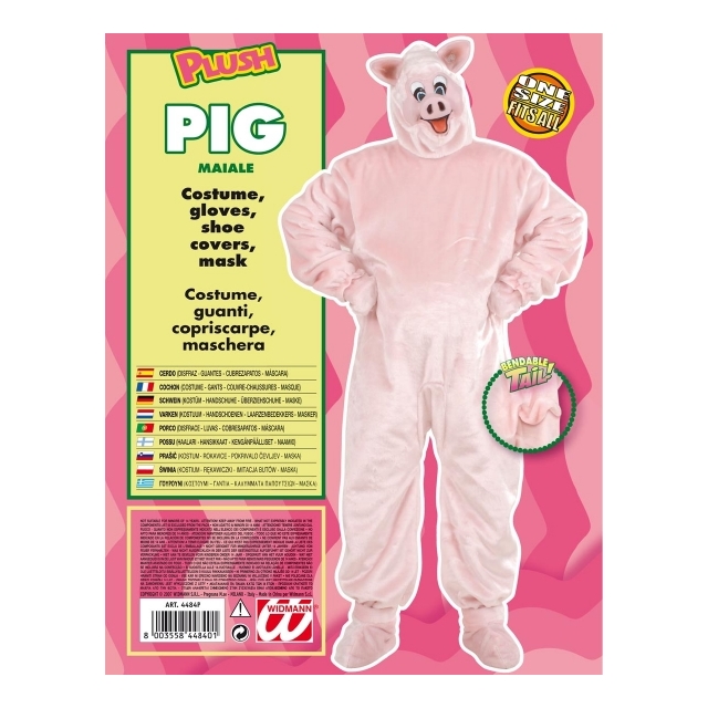Schwein Onesize Plüsch Kostüm