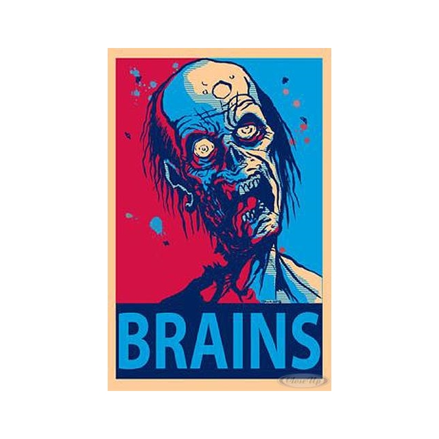 Brains Zombie POSTER