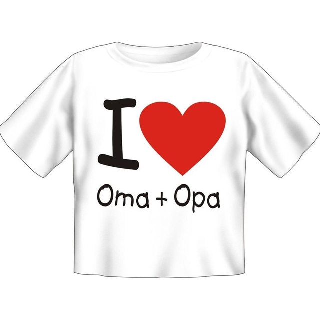 I Love Oma + Opa Kinder 56-62 T-SHIRT