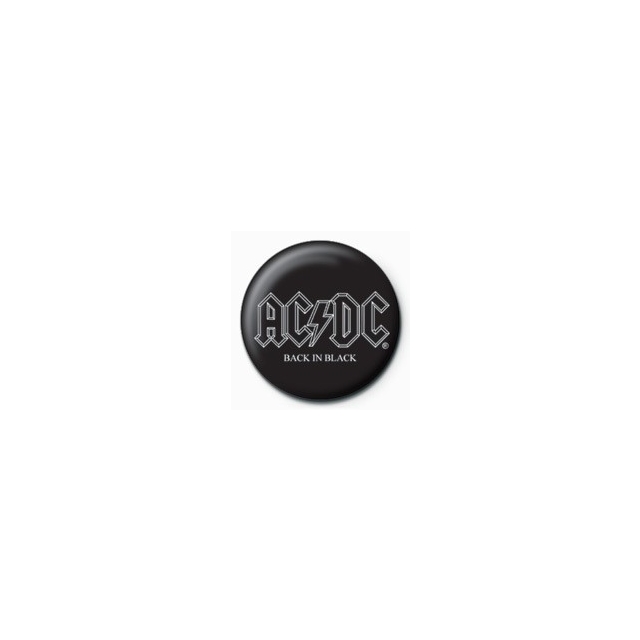 BUTTON AC/DC Back In Black