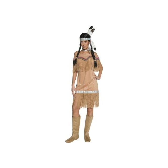 Authentic Western Indianerin L Kostüm