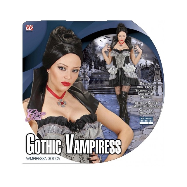 Gotische Vampirin M Kostüm