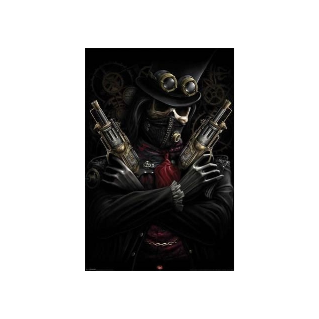 Spiral Steampunk Bandit Poster