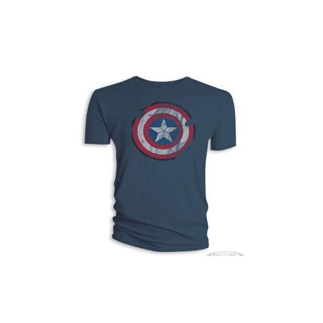 Marvel T-Shirt Captain America Distressed Shield