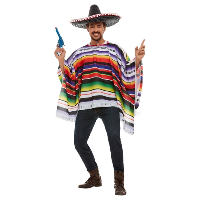 Poncho Mexikaner Western Kostüm