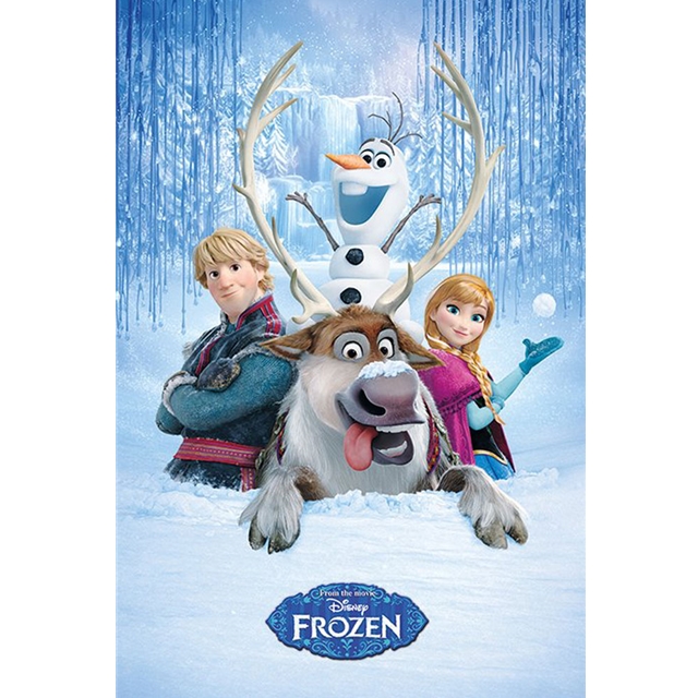 Frozen Snow Group Poster