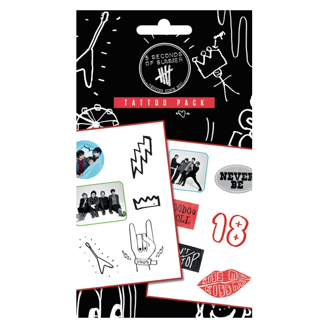 5 Seconds of Summer Tattoo Pack