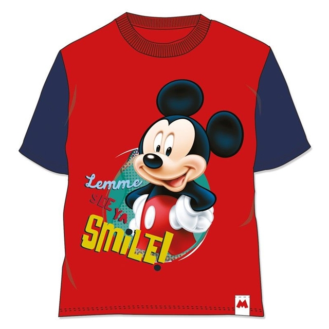 Mickey Mouse Smile rot T-Shirt