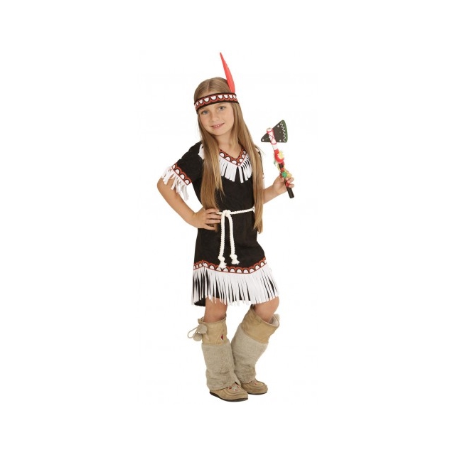 Indianer Mädchen 116cm Kostüm
