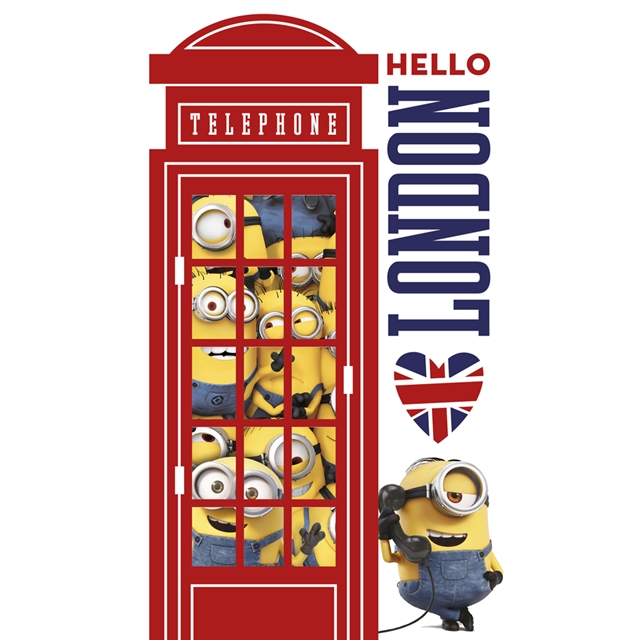 Minions London Telefonzelle Poster