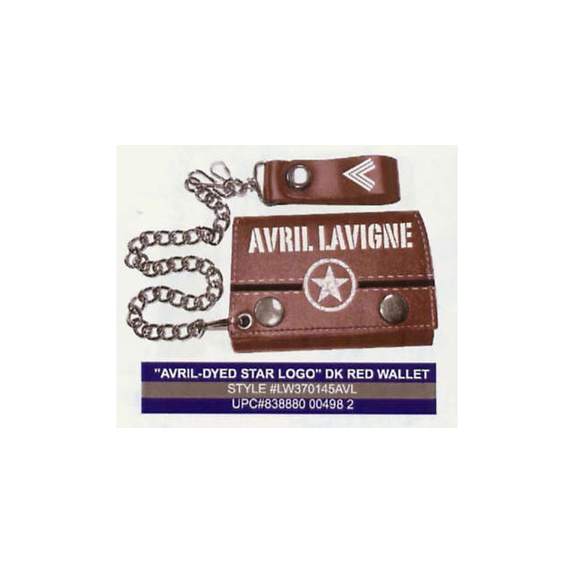 LAVIGNE AVRIL LEATHER CHAIN WALLET