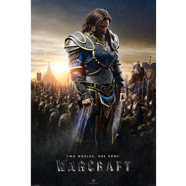 (156) Warcraft - Two Worlds One Home Lothar Poster