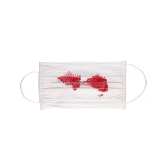 Mouth Mask with blood
