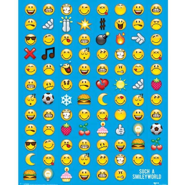 Smiley Emoticon Mini-Poster