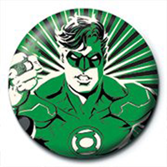 Button Green Lantern Rays