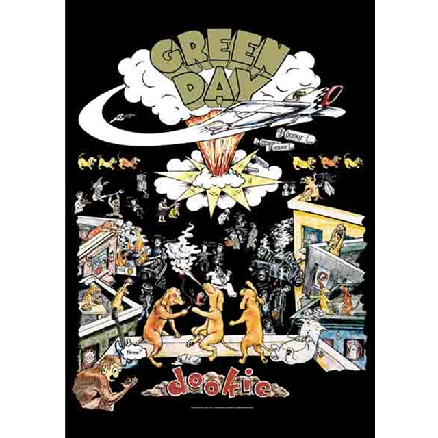 Green Day Dookie Posterflagge