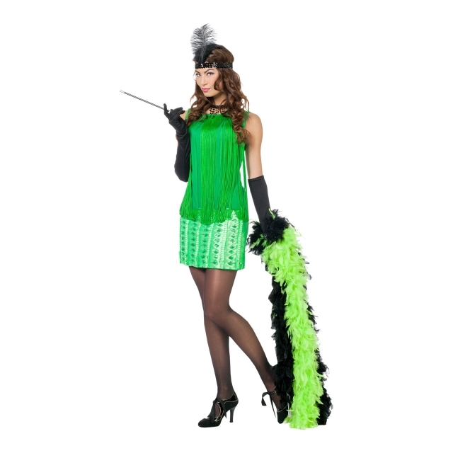 Charleston Kleid grün Gr. 38 Kostüm