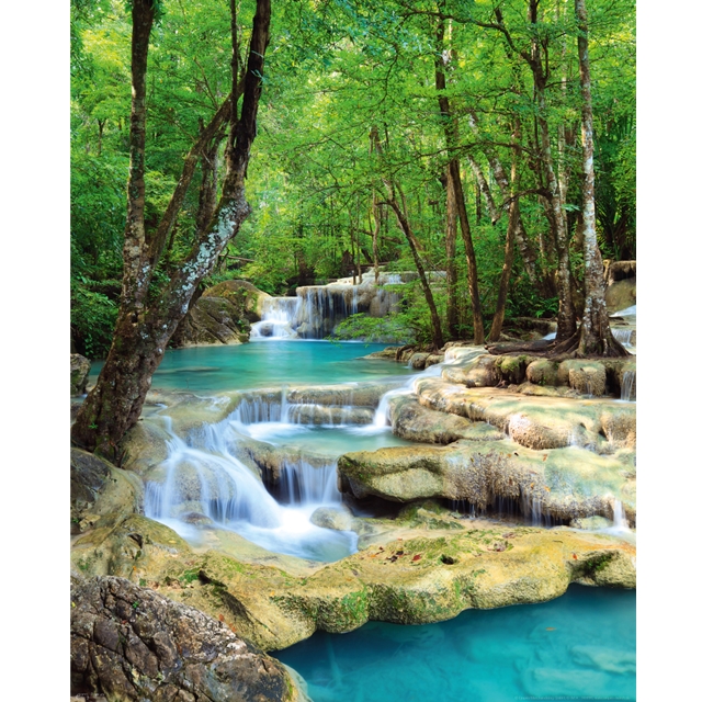 Wasserfälle Blue Water Mini-Poster