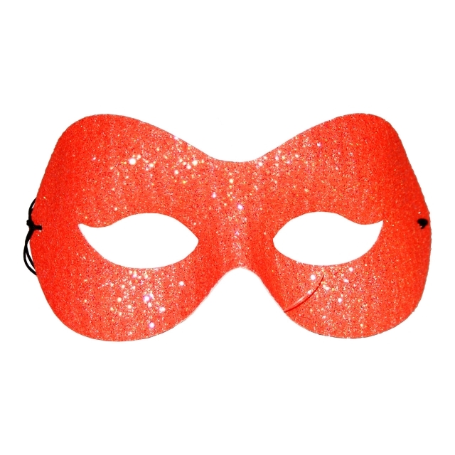 Loup Glitter orange Augenmaske