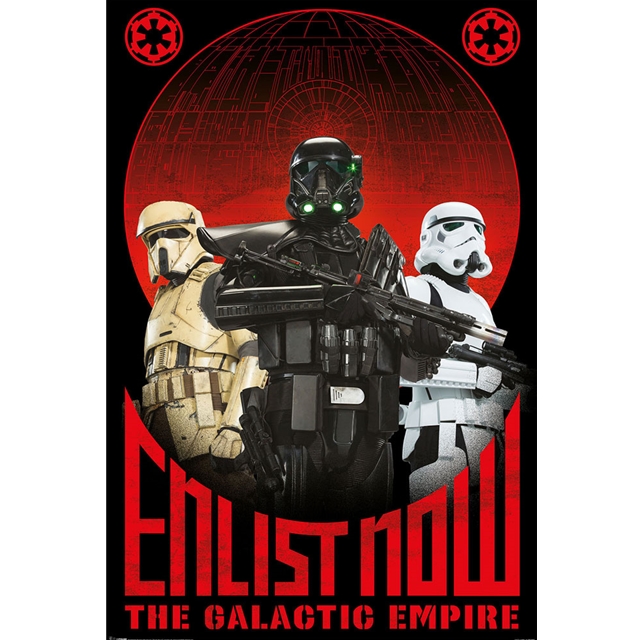 (39) Star Wars Rogue One - Enlist Now Poster