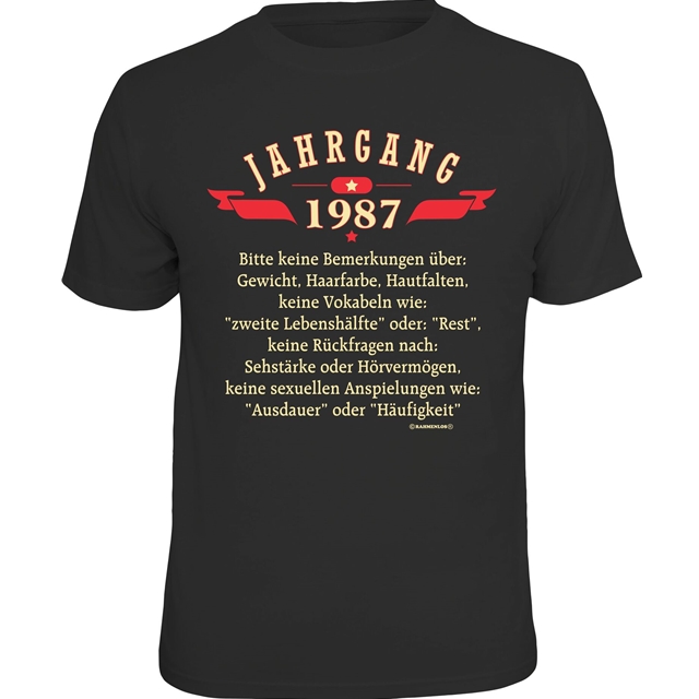 Jahrgang 1987  T-Shirt