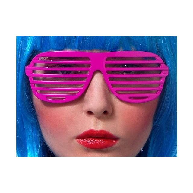Gitter Brille pink