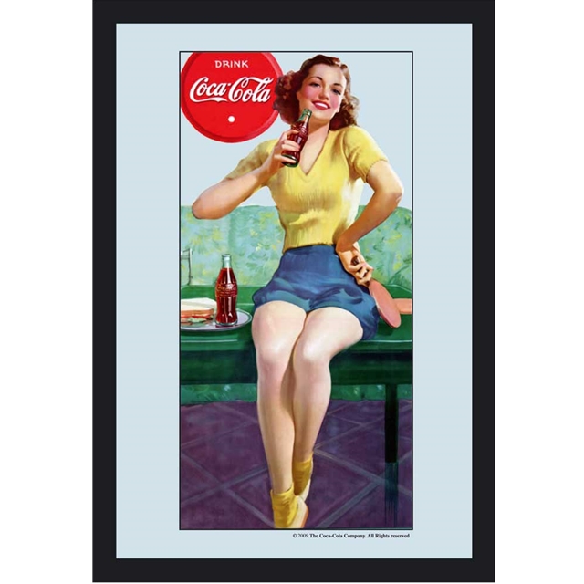 Coca Cola - Pin up Sport Spiegel