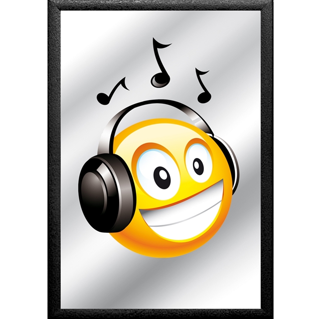 Emoticons - Smiley Musik Spiegel