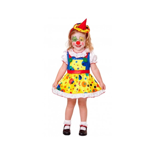 Clown Mädchen 104cm Kinderkostüm