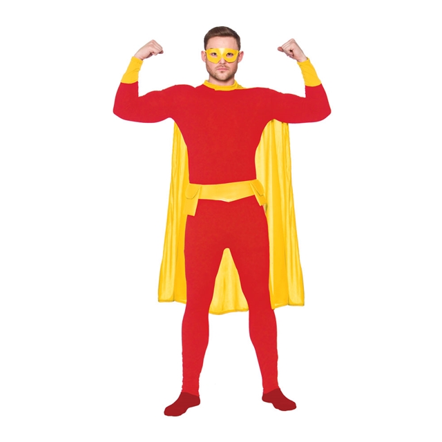 Superhero rot/gelb Kostüm