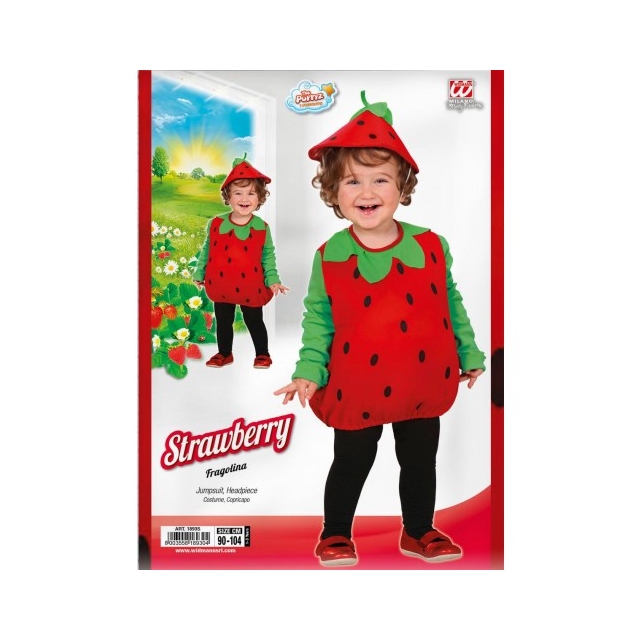 Erdbeere Kinder 1-3 Jahre Kostüm