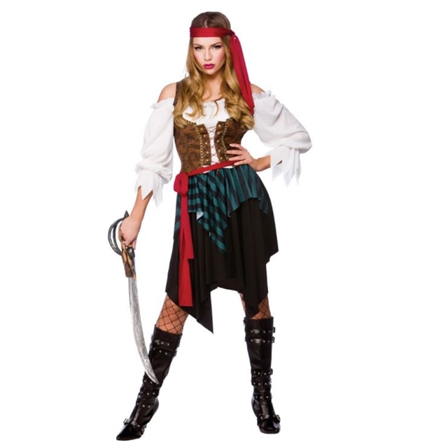 Caribbean Pirate Lady Kostüm