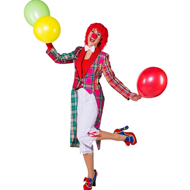 Clownfrack bunt Kostüm
