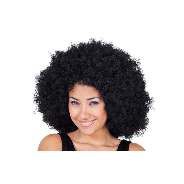 Afro schwarz Perücke