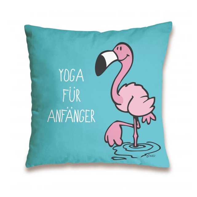 Flamingo Kissen - Yoga für Anfänger