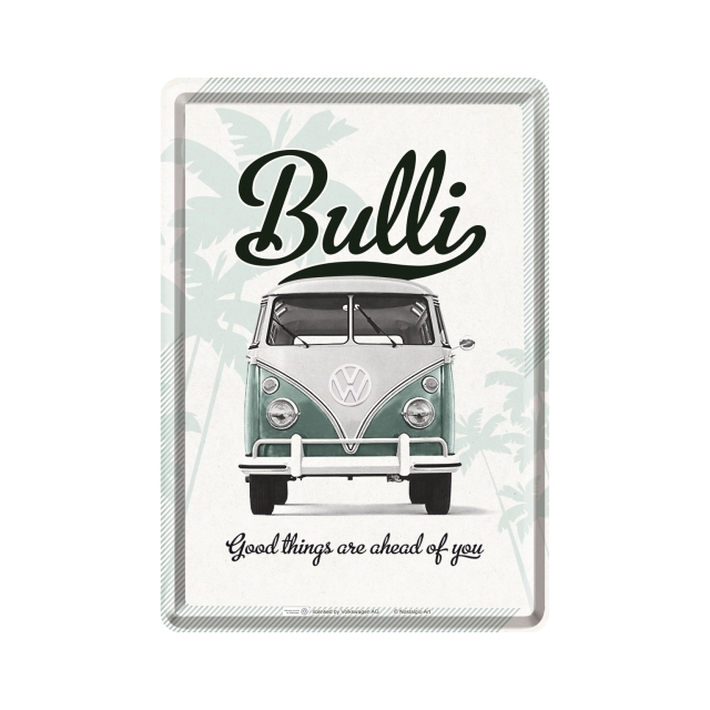 VW Bulli - Good things are... Blechkarte