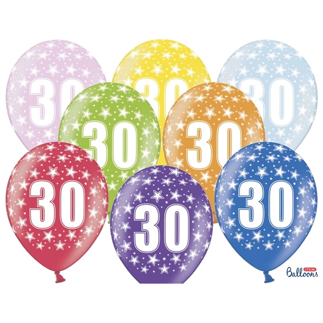 Ballone 30 Metall Mix 50er Pack