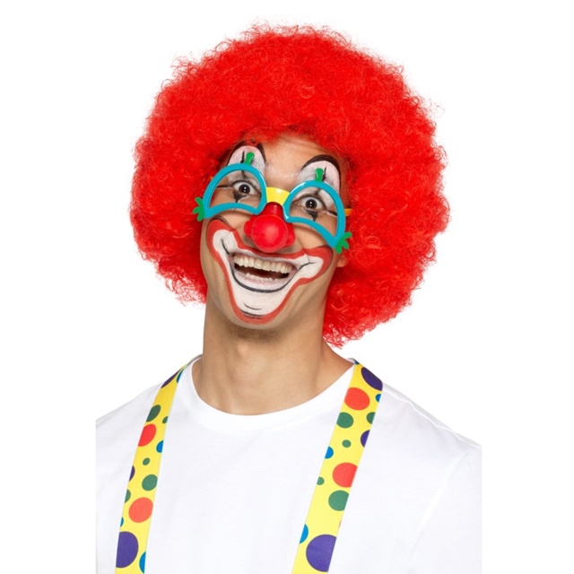 Clownbrille mit Nase