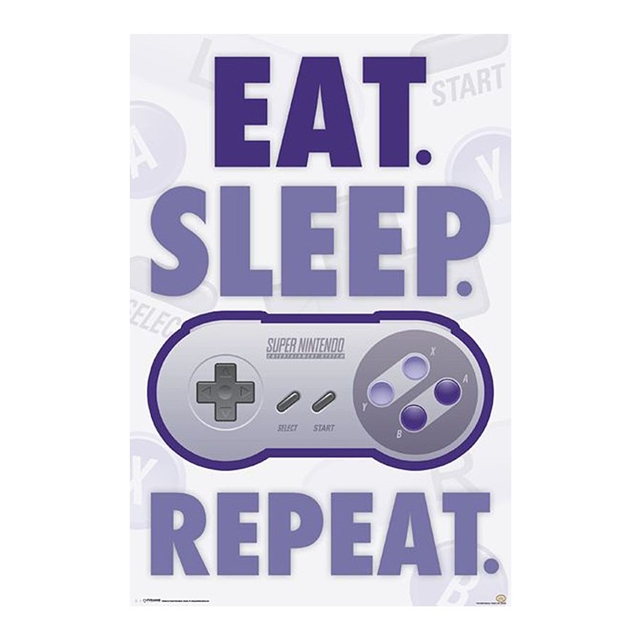 Nintendo Eat, Sleep, Game, Repeat - Poster