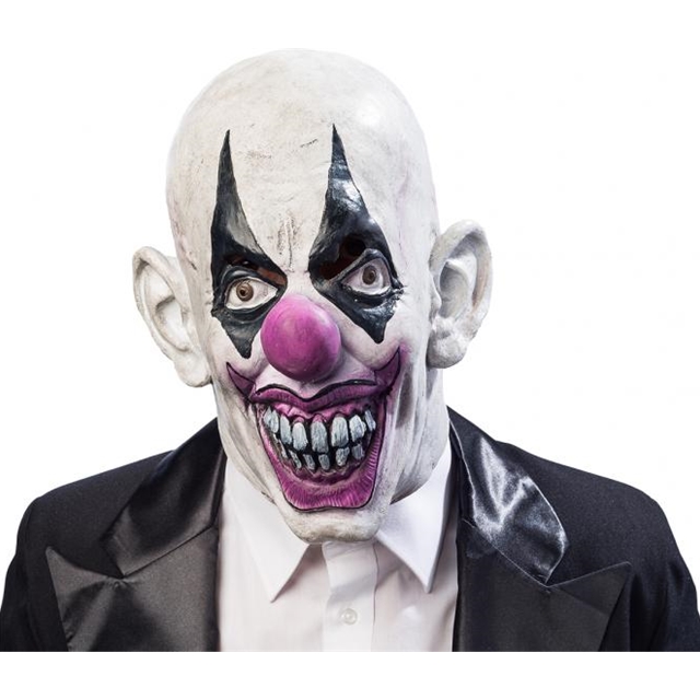 Clown Smile Maske violett