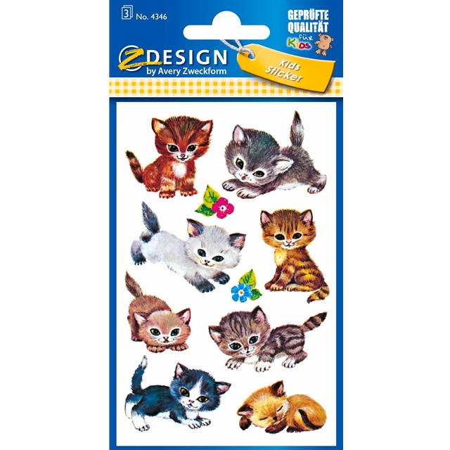 Katzen Papier Stickers