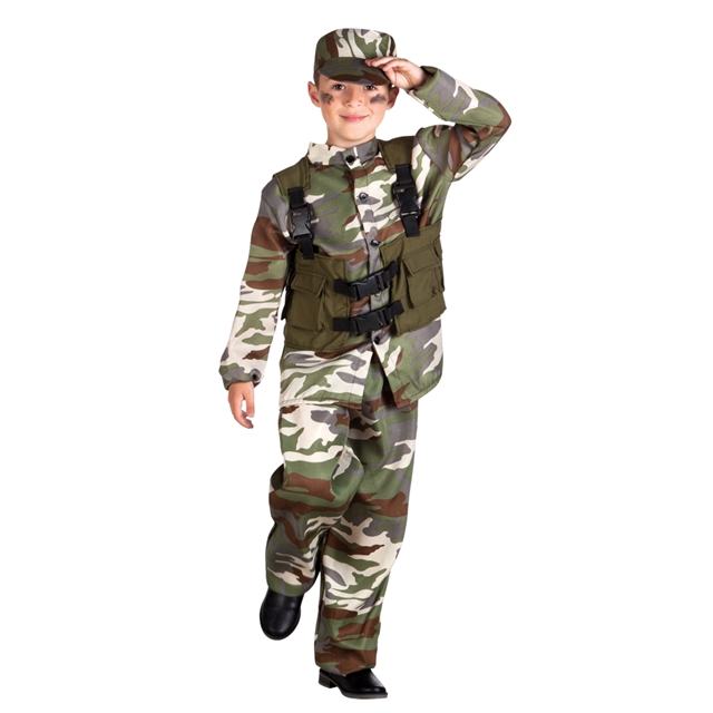 Militär Soldat 10-12 Jahre Kostüm