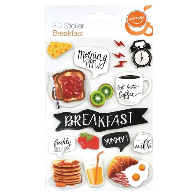 Frühstück 3D Sticker