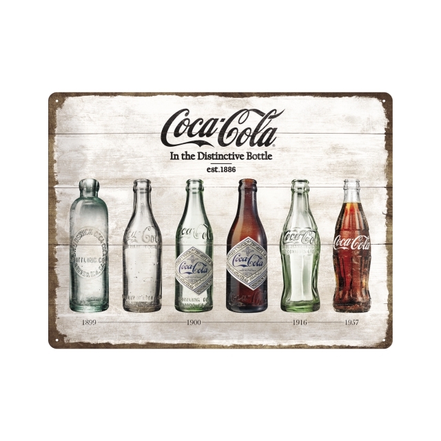 Coca Cola Bottles 30 x 40 cm Blechschild