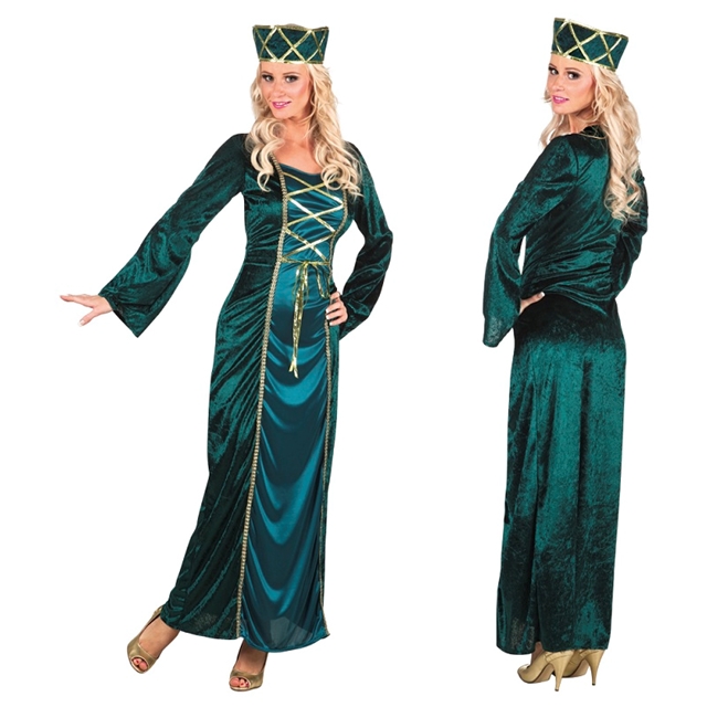 Königin Verdigris 36-38 Kostüm